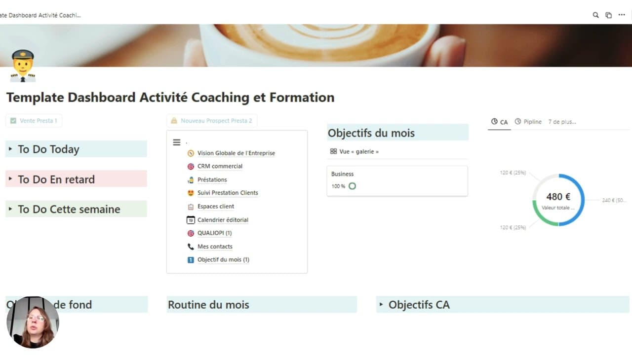 Transformez votre gestion avec le CRM Notion le plus complet pour les consultants en Bilan de Compétences. Simplifiez votre organisation, boostez votre productivité et optimisez votre suivi client dès aujourd’hui.