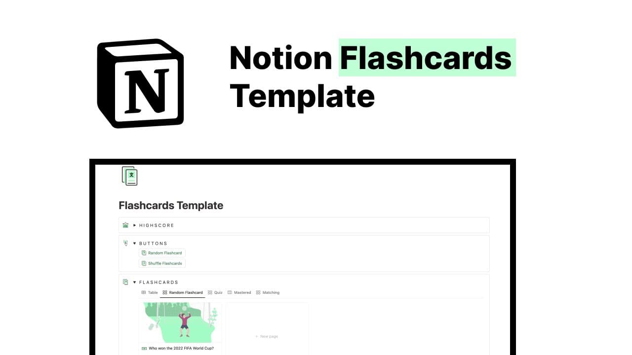 Transform your study sessions with this Notion Flashcards Template, designed to enhance learning through active recall and spaced repetition. Whether you're preparing for exams, learning a new language, or aiming to retain information more effectively, this template offer