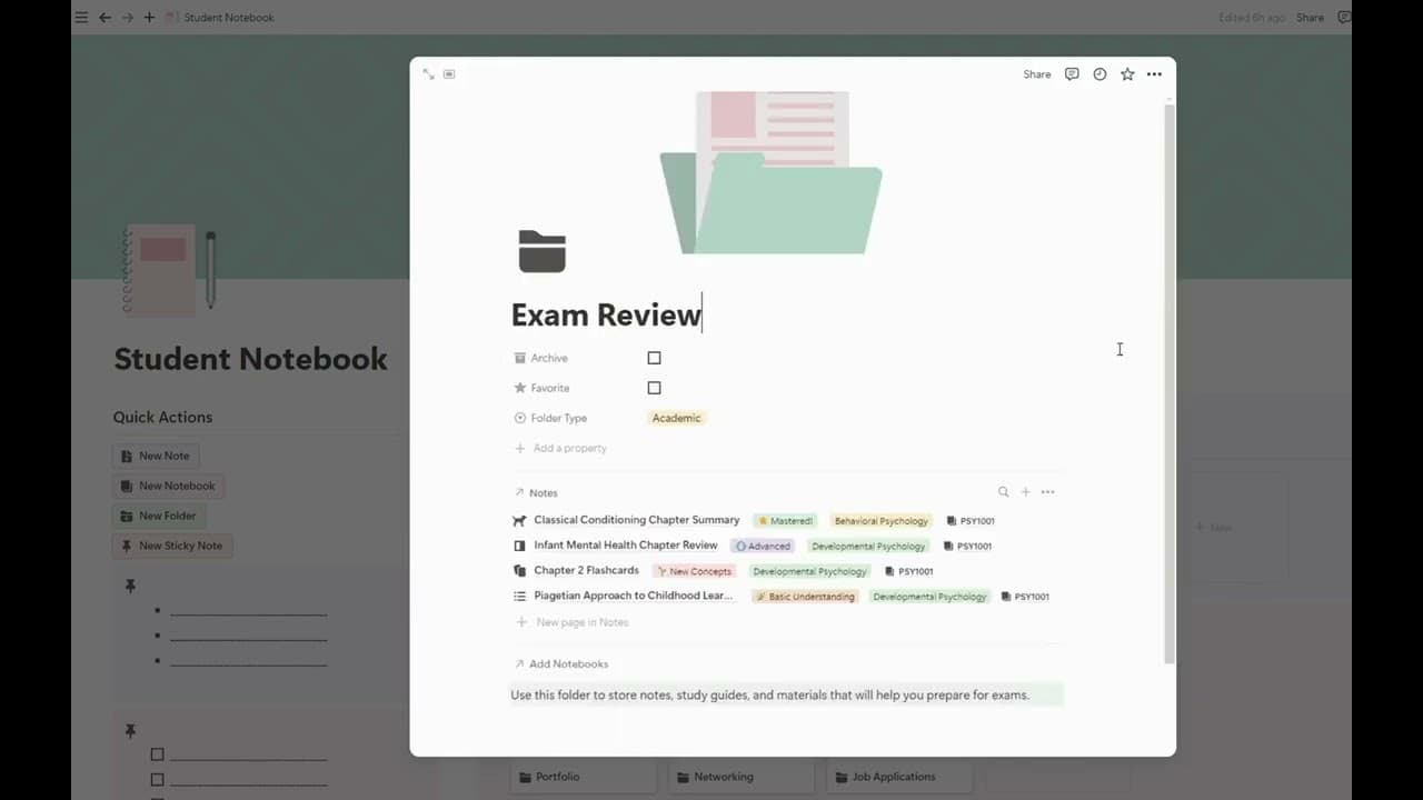 Organize your academic and personal life with the Ultimate Student Digital Notebook Notion Template. With 20+ pre-made templates for classes, career planning, and goal setting, it’s your go-to tool for staying focused, saving time, and achieving success—all in a cute pastel theme