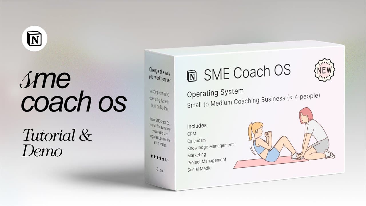 The NEW all-in-one Notion system to run your coaching business with ease. Stay organised, manage clients and scale efficiently — all in one place.