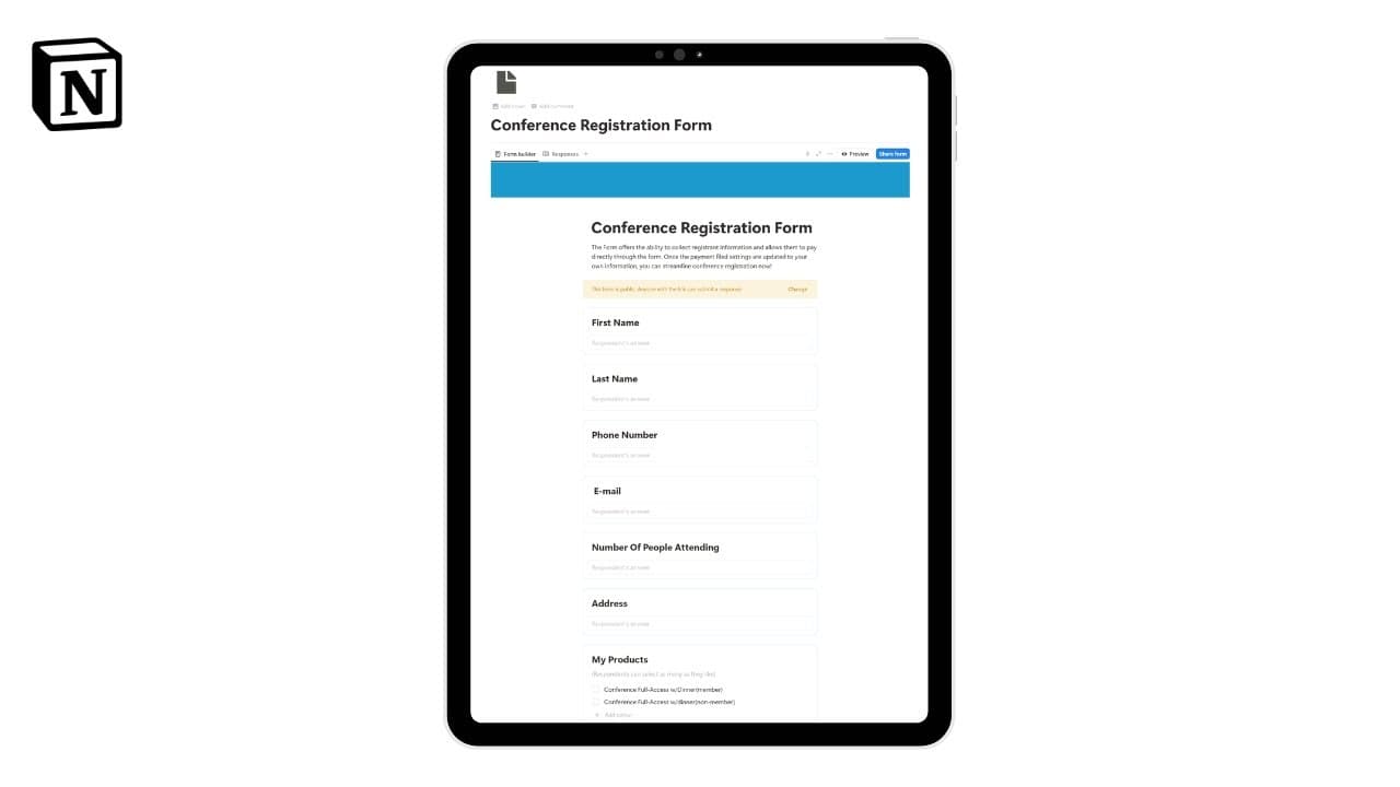 Easy Conference Registration Forms Tracker Template

Track all Conference Registrations with ease in this simple and easy to use Conference Registration Forms template.

Generate PDF Documents in bulk using https://www.pdfoutput.com/