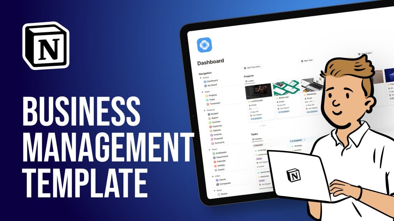 Notion Intranet Business Management template built for small businesses, agencies, large teams, companies, startups, and freelancers. Organize your business in one place with this Notion template.
