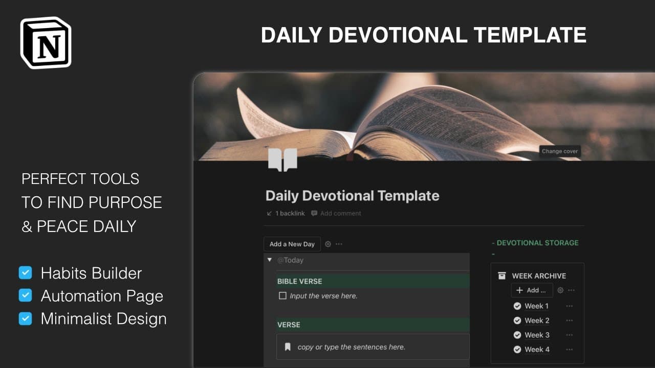 Find Peace and Purpose in Each Day with This Daily Devotional Template