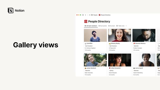 Database views – Notion Help Center