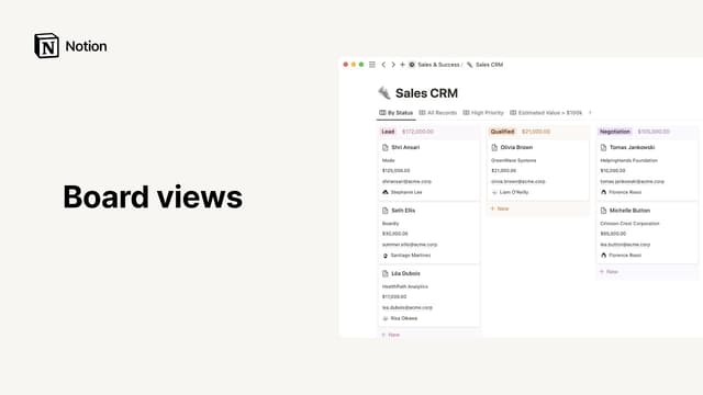 Database views – Notion Help Center