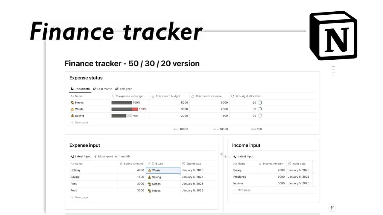 Money Finance tracker with Expense, Income, Budget setup
Are you tired of managing your cash flow? Are you wondering if you have already overspent your budget? 
With this tracker, you can easily control your money with visualized expenses and budget status.