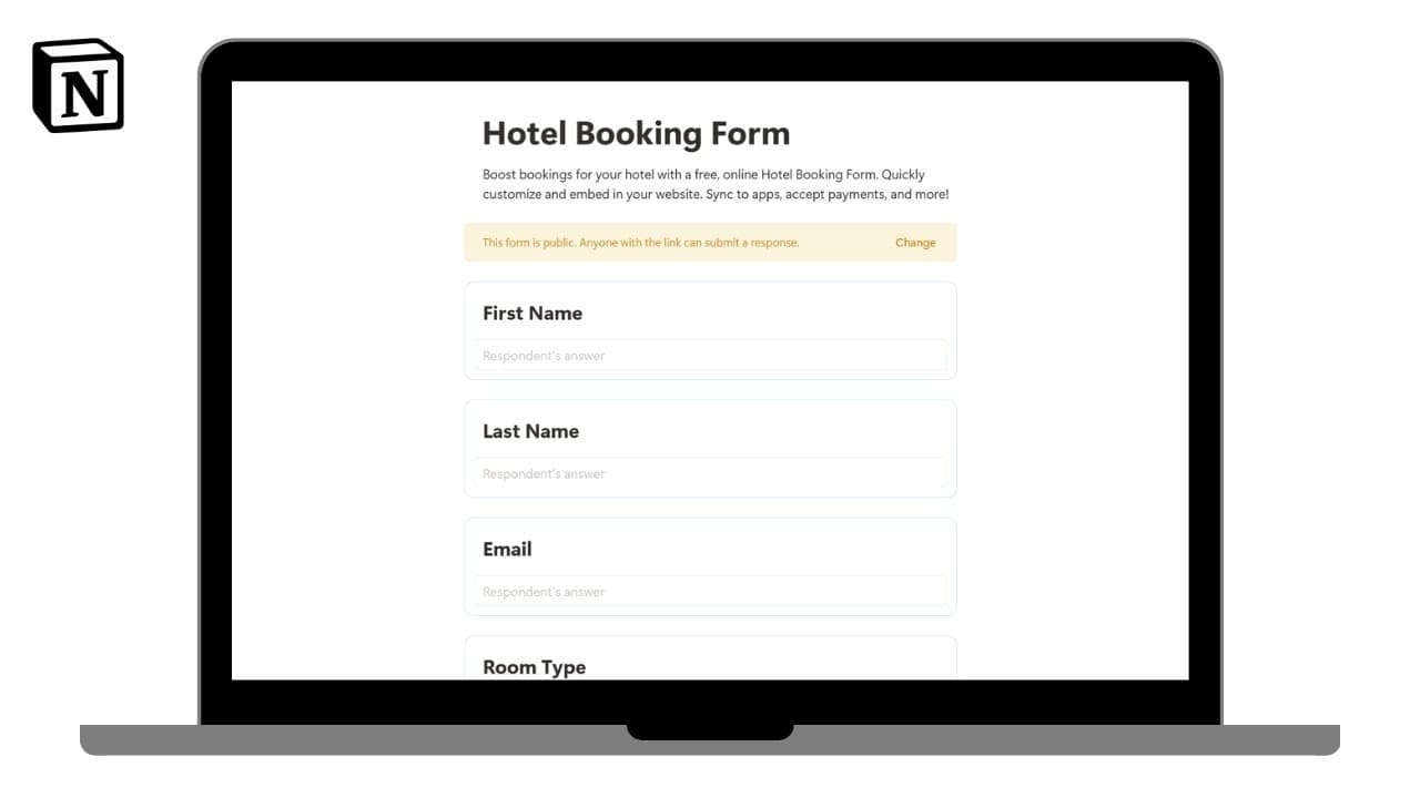Easy Hotel Booking Forms Tracker Template

Track all Course Registrations related details in this simple and easy to use Hotel Booking Forms template.

Generate PDF Documents in bulk using https://www.pdfoutput.com/