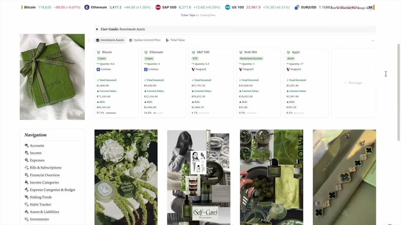 Finance Tracker | Budget Planner & Expense Log Template | Notion Marketplace