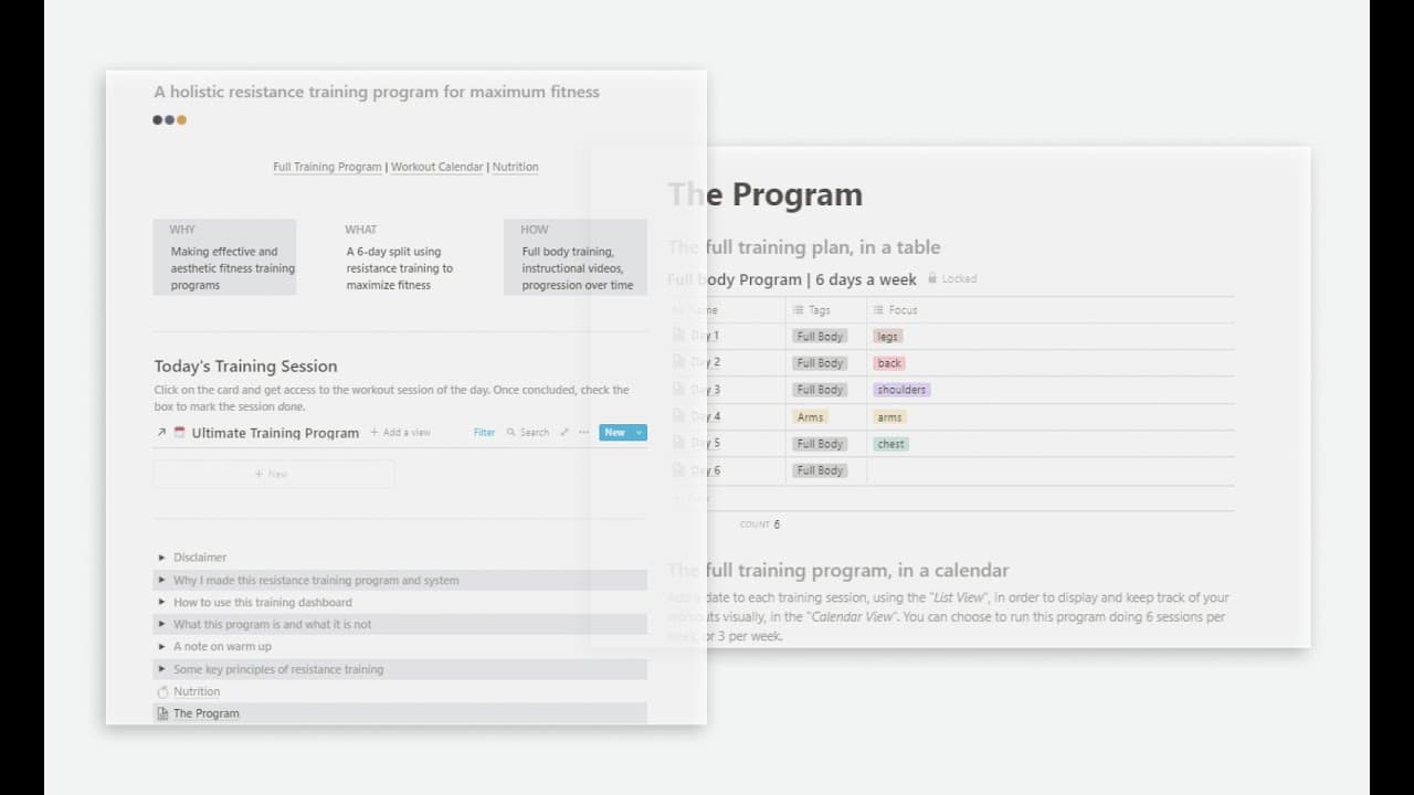 Centralize the process of planning, tracking and reviewing workout sessions