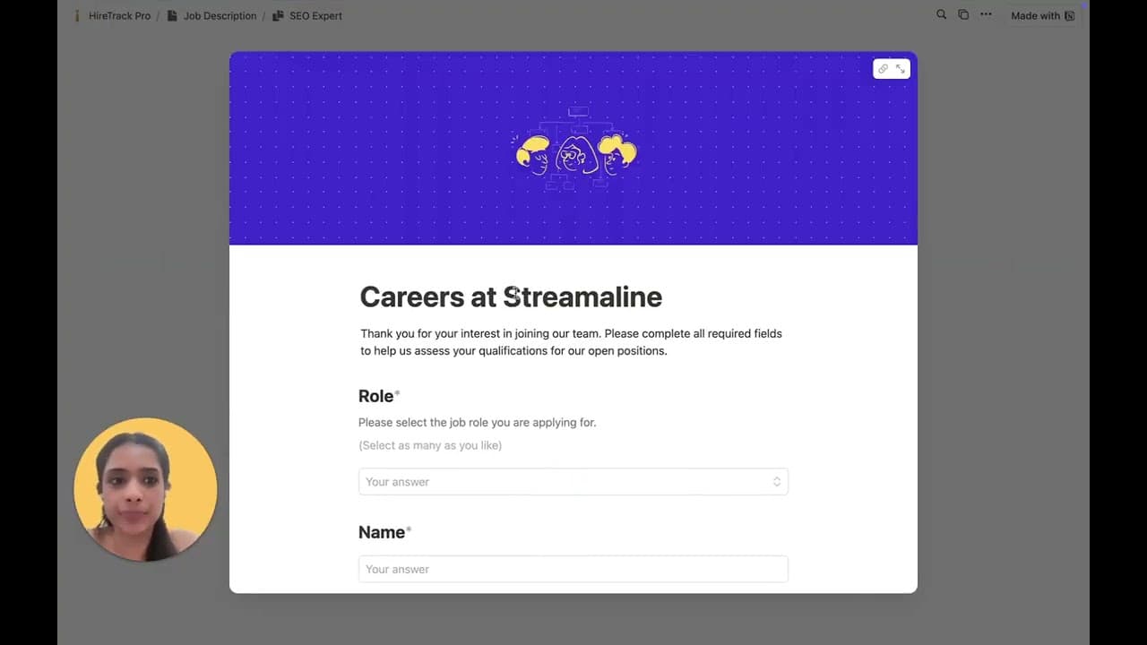 Stop losing great candidates to disorganization! HireTrack Pro gives you a visual hiring pipeline, automated emails, shareable job listings, and candidate scorecards in one powerful template. Hire 2X fast, stay perfectly organized, and build your dream team without the chaos.