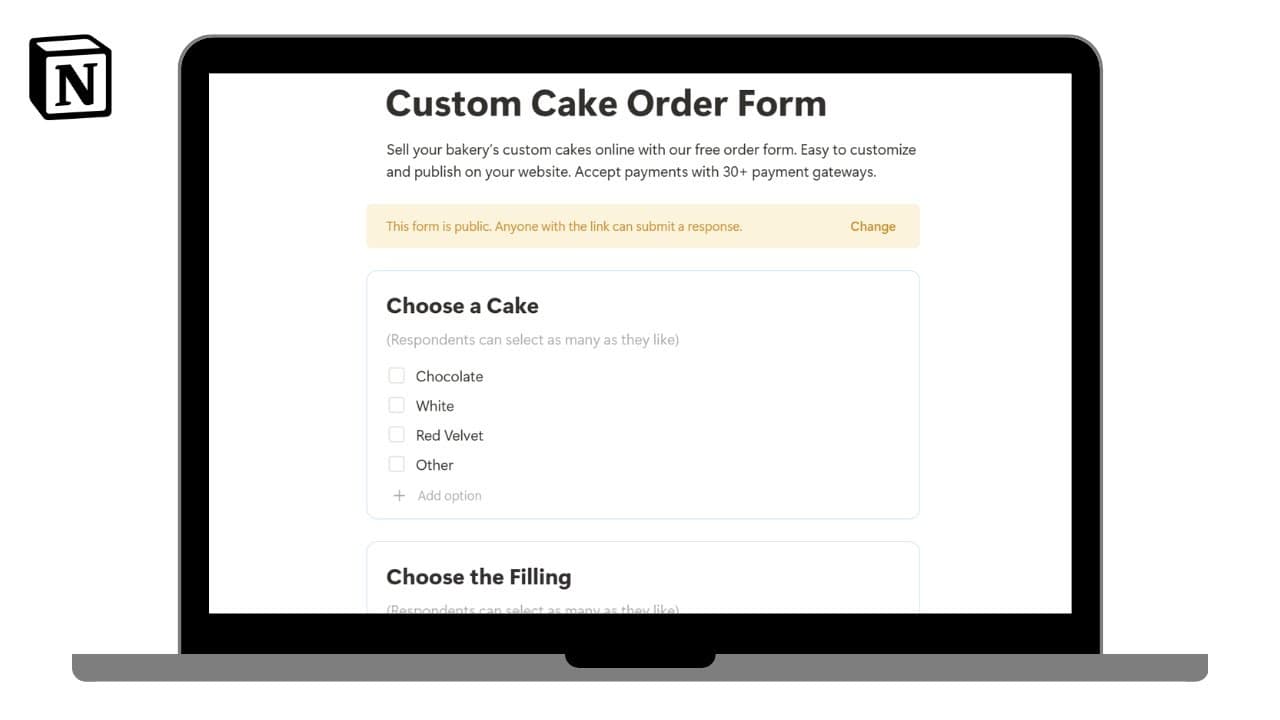 Easy Custom Cake Order Forms Template

Track all Custom Cake Order with ease in this simple and easy to use Forms template.

Generate PDF Documents in bulk using https://www.pdfoutput.com/