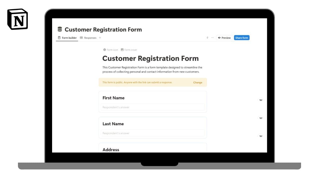 Easy Customer Registrations Tracker Template

Track all Customer Registrations related details in this simple and easy to use Customer Registrations Form template.

Generate PDF Documents in bulk using https://www.pdfoutput.com/