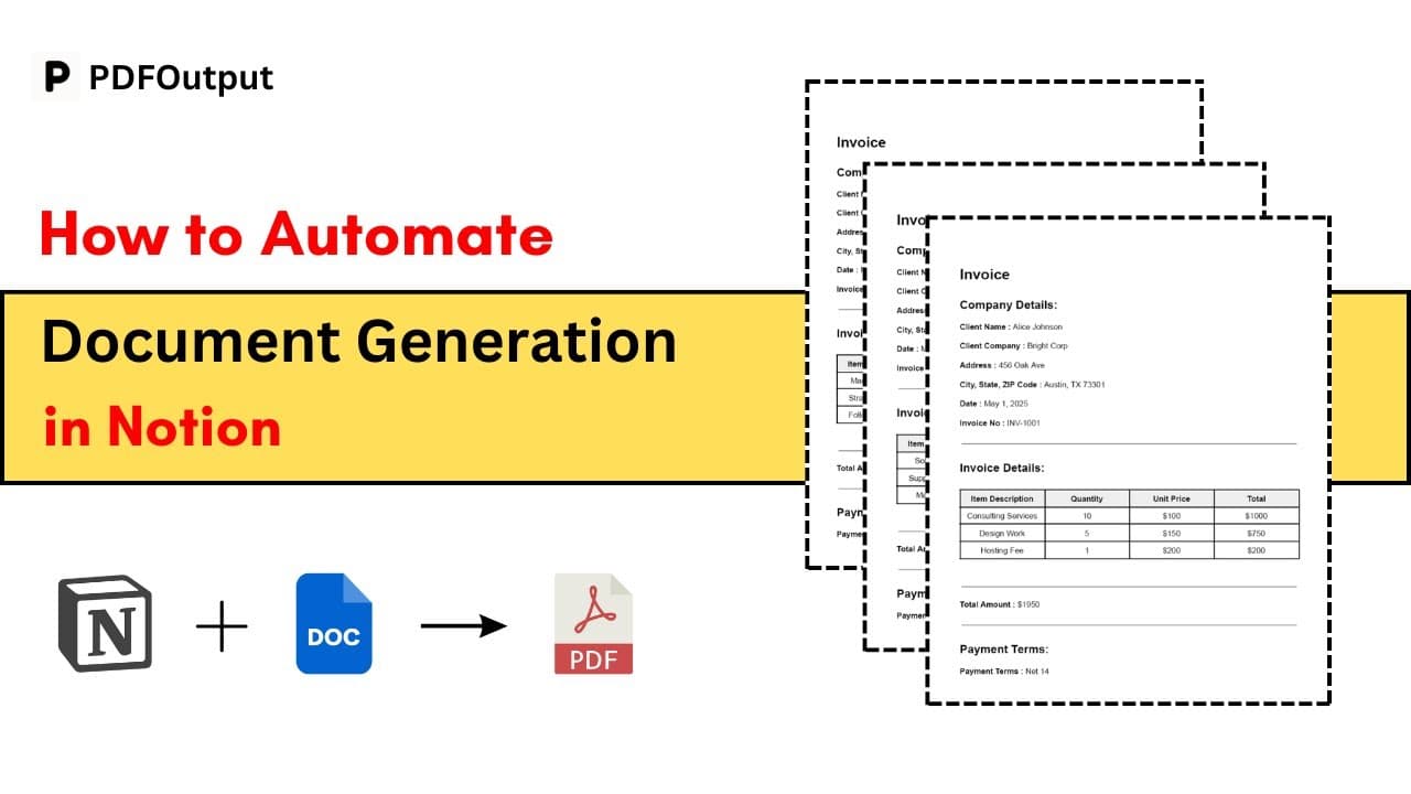 Easy Lease Agreements PDF Creator

Generate Lease Agreements PDFs on automation in PDFOutput from a Notion Database using Google Doc as a template.