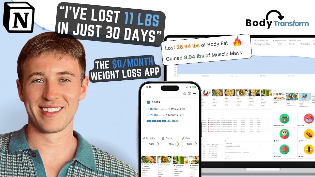 Weight Loss Tracker Notion Template. A template to keep you on track towards your weight loss goals. Set targets, track your progress & see your stats. Use notion graphs to visualise your progress over time. Log your daily weight, add progress pics, body measurements and more!