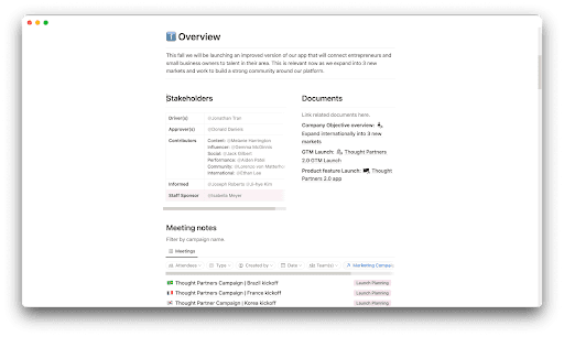 how Notion launches campaigns