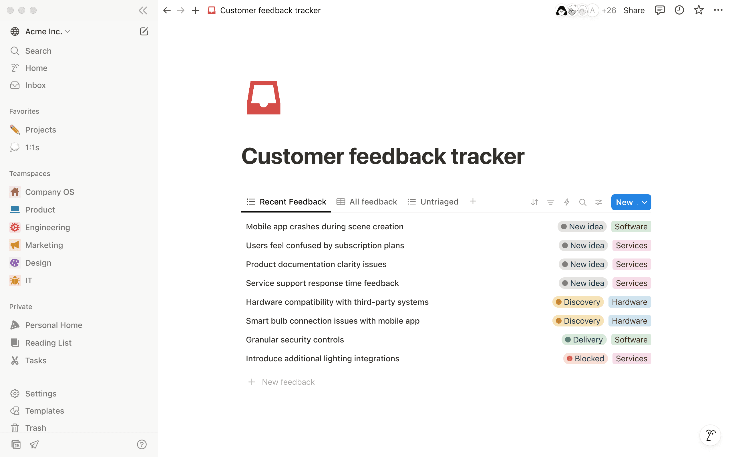 Team using Notion to manage projects and knowledge in one connected workspace