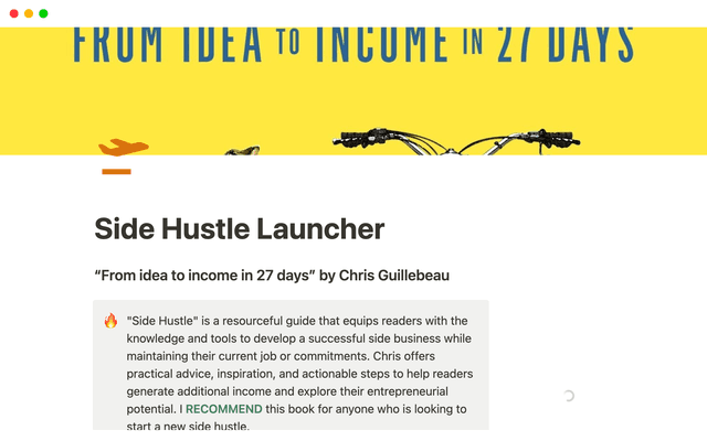 Side Hustle Launcher