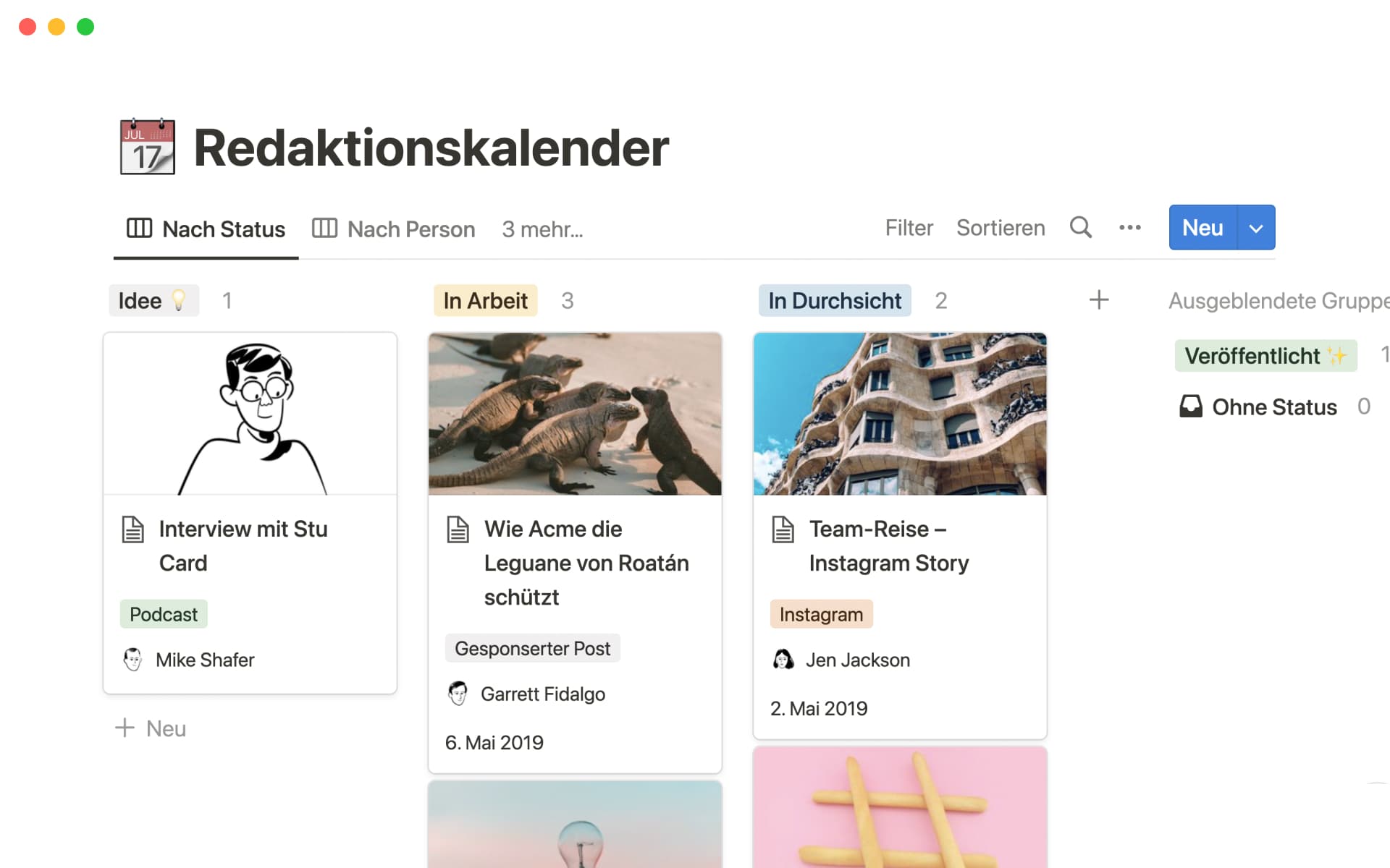 The desktop image for the content calendar template