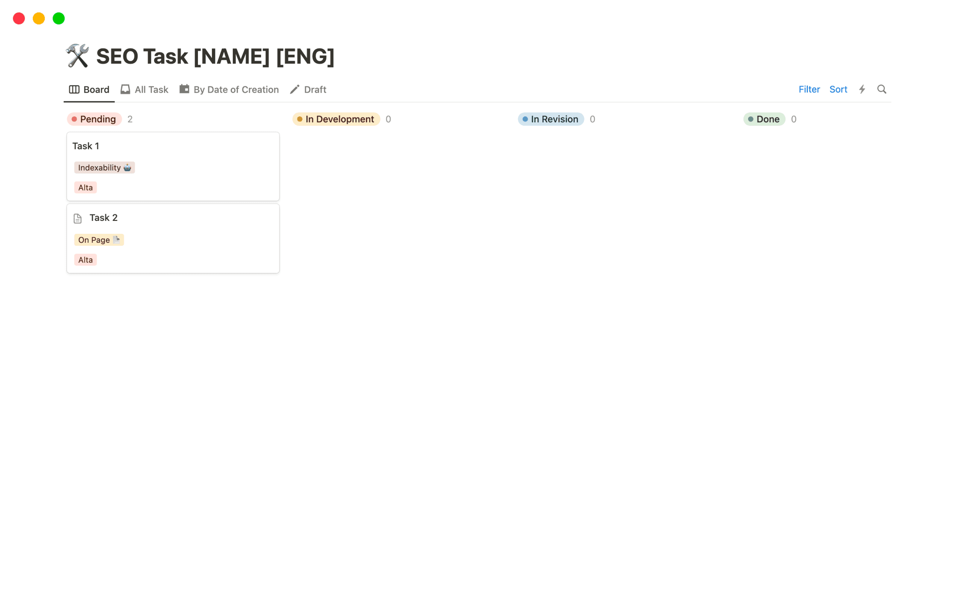 A template preview for Technical and Site Audit Template for SEO Campaign