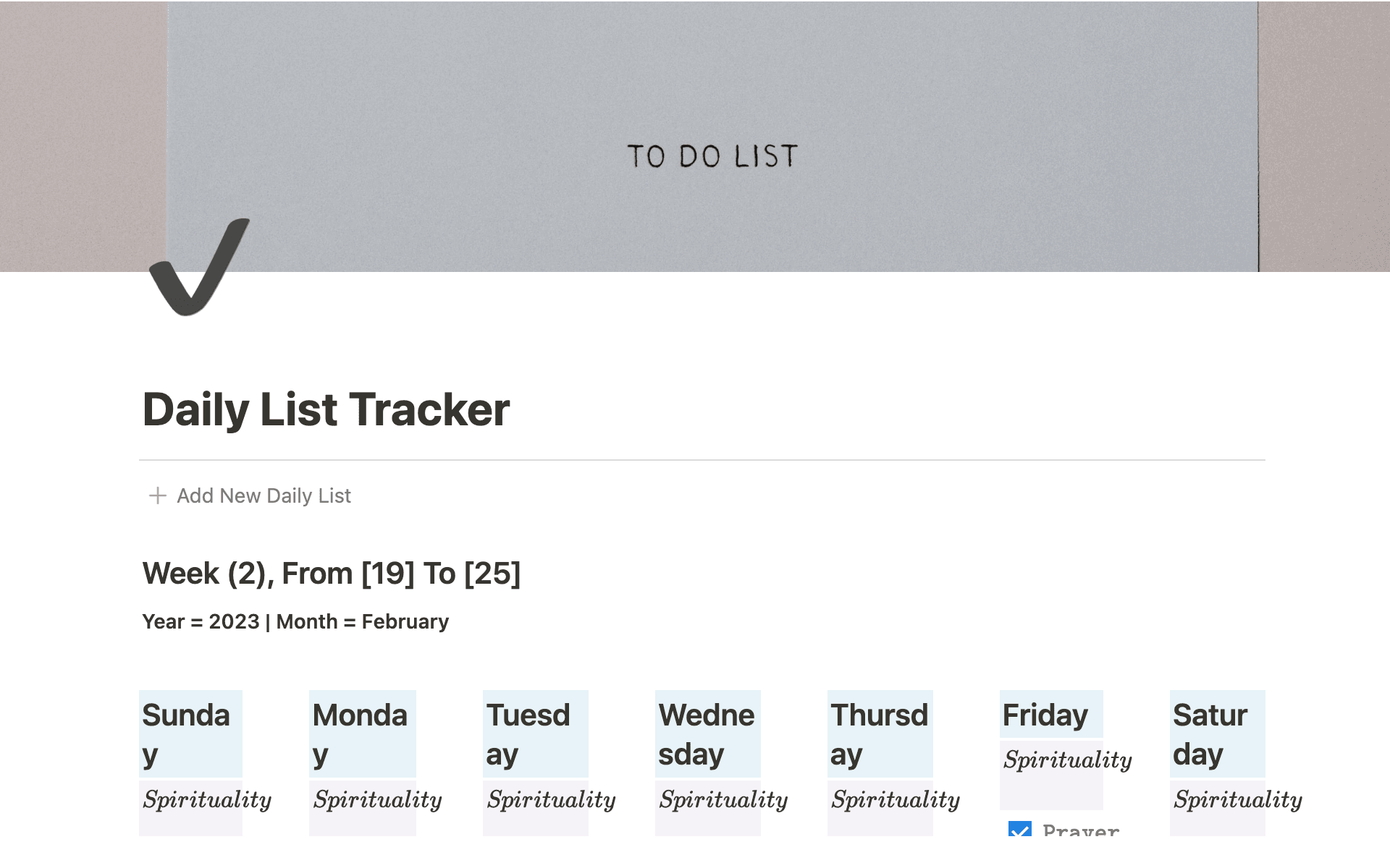 Reach your goals by creating a habit tracker in Notion