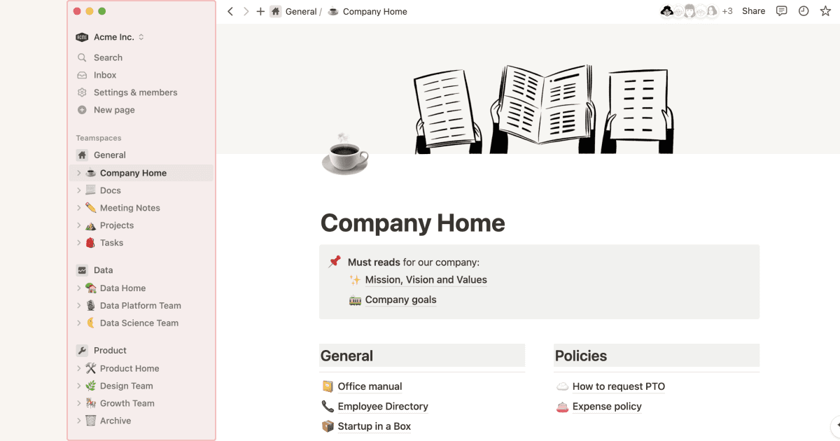 Navigating with the sidebar
