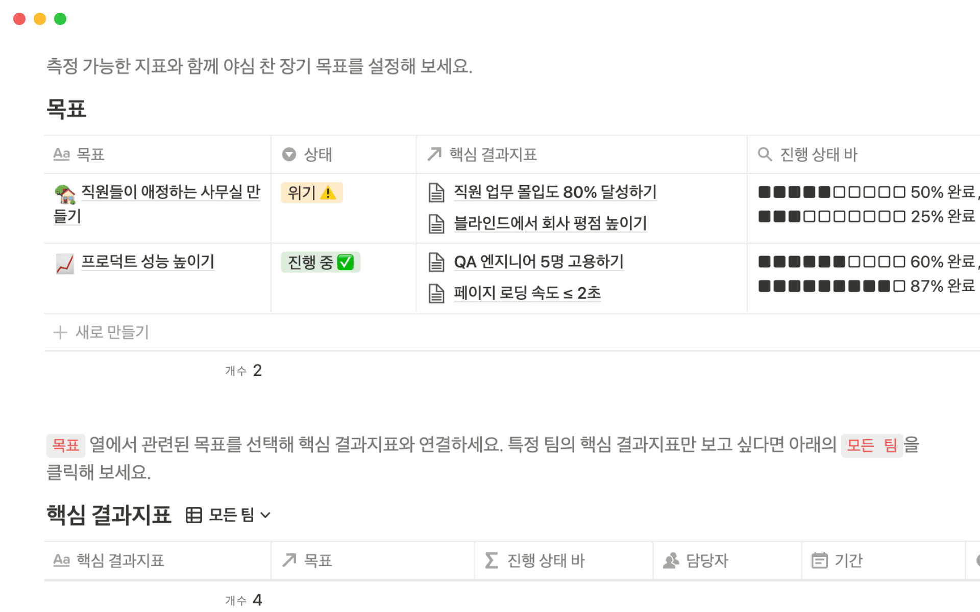 Build an efficient, organized OKR tracker with Notion
