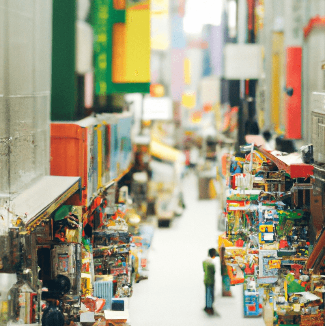 Simons DALL-E-Kunst „Mini Tokyo“