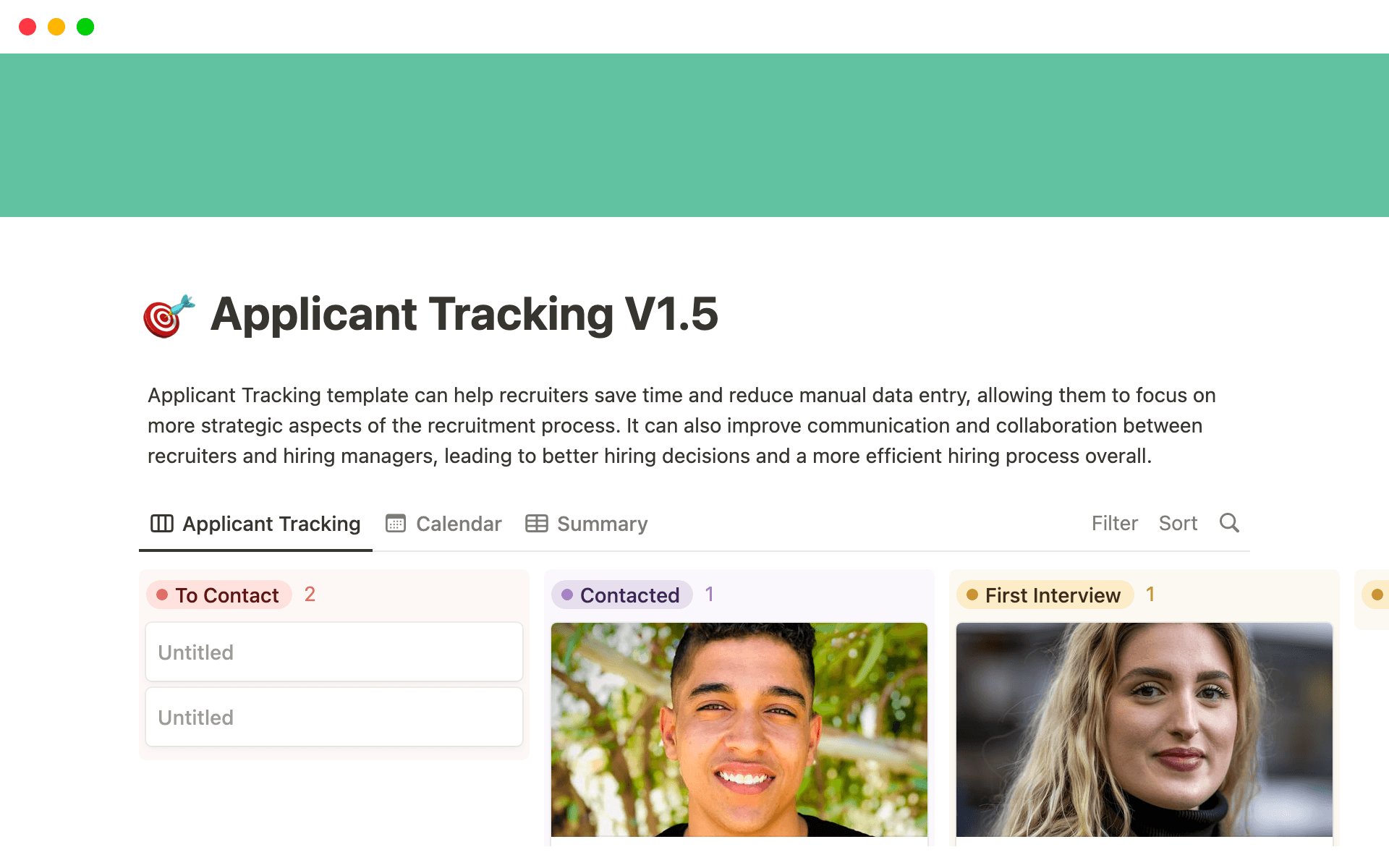 Job description in Notion App