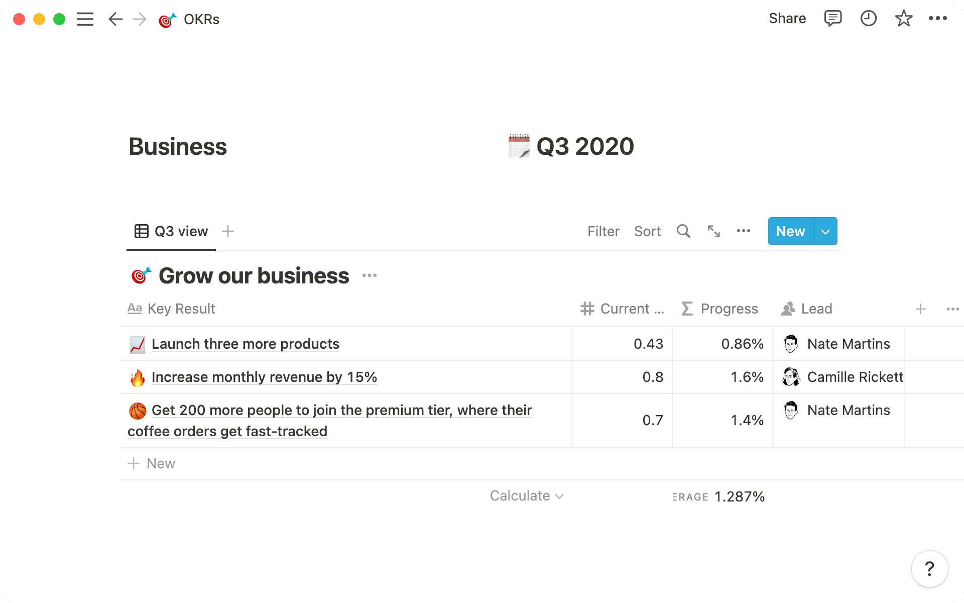 Build an efficient, organized OKR tracker with Notion