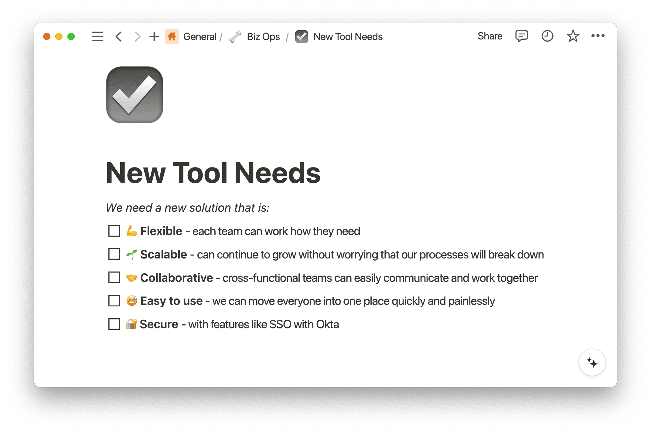 Lyka Tool Needs