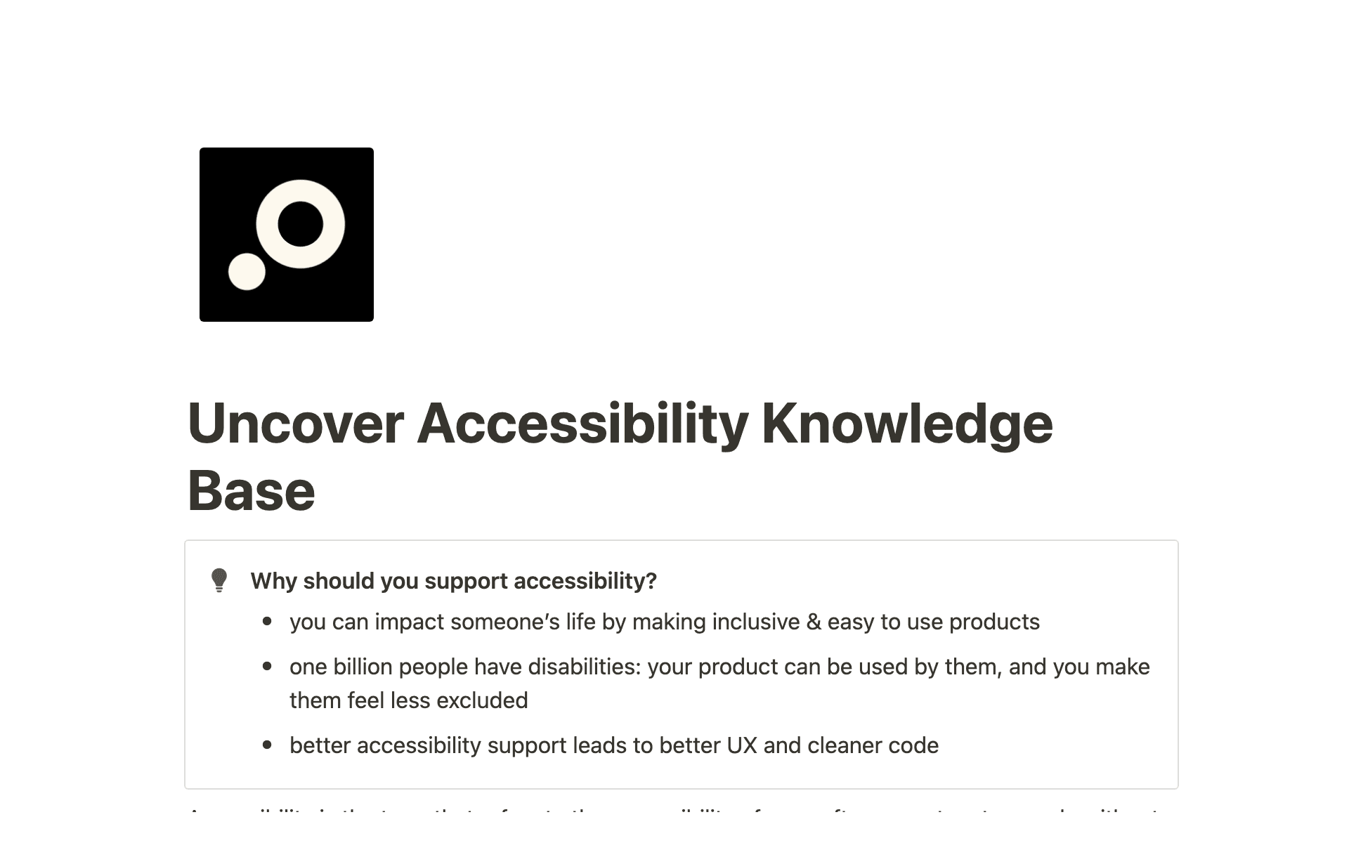 Screenshot of a company knowledge base in Notion.