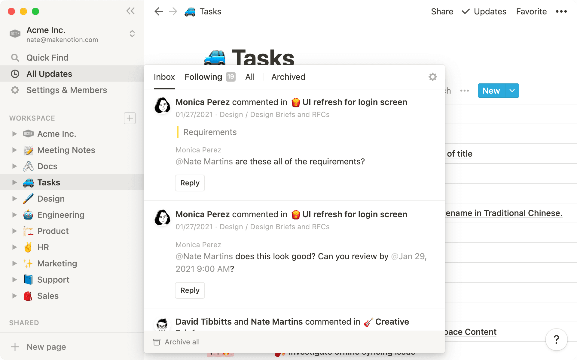 Keeping pages up to date - hero screenshot