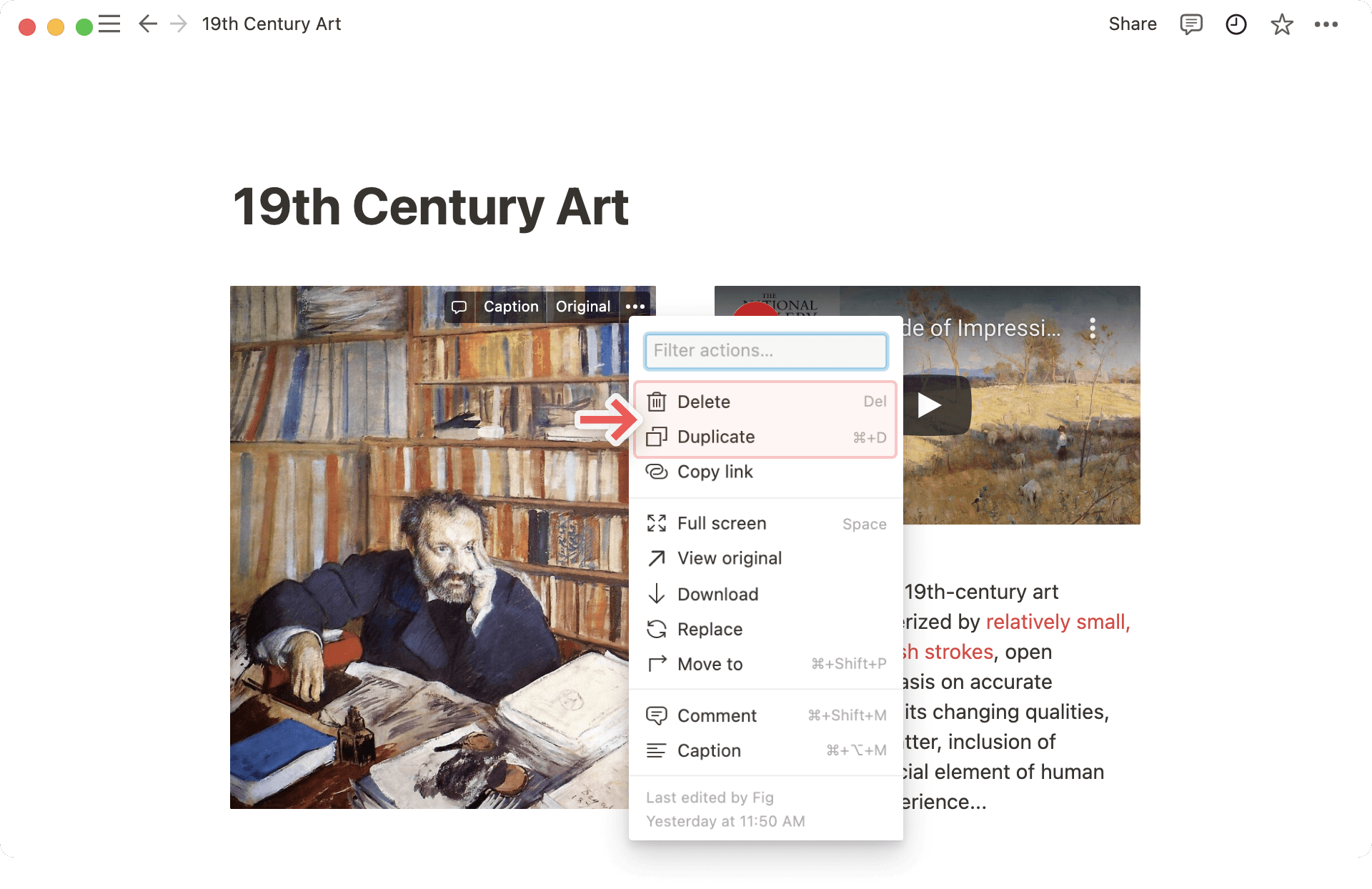 Slet blokkens ••• menu