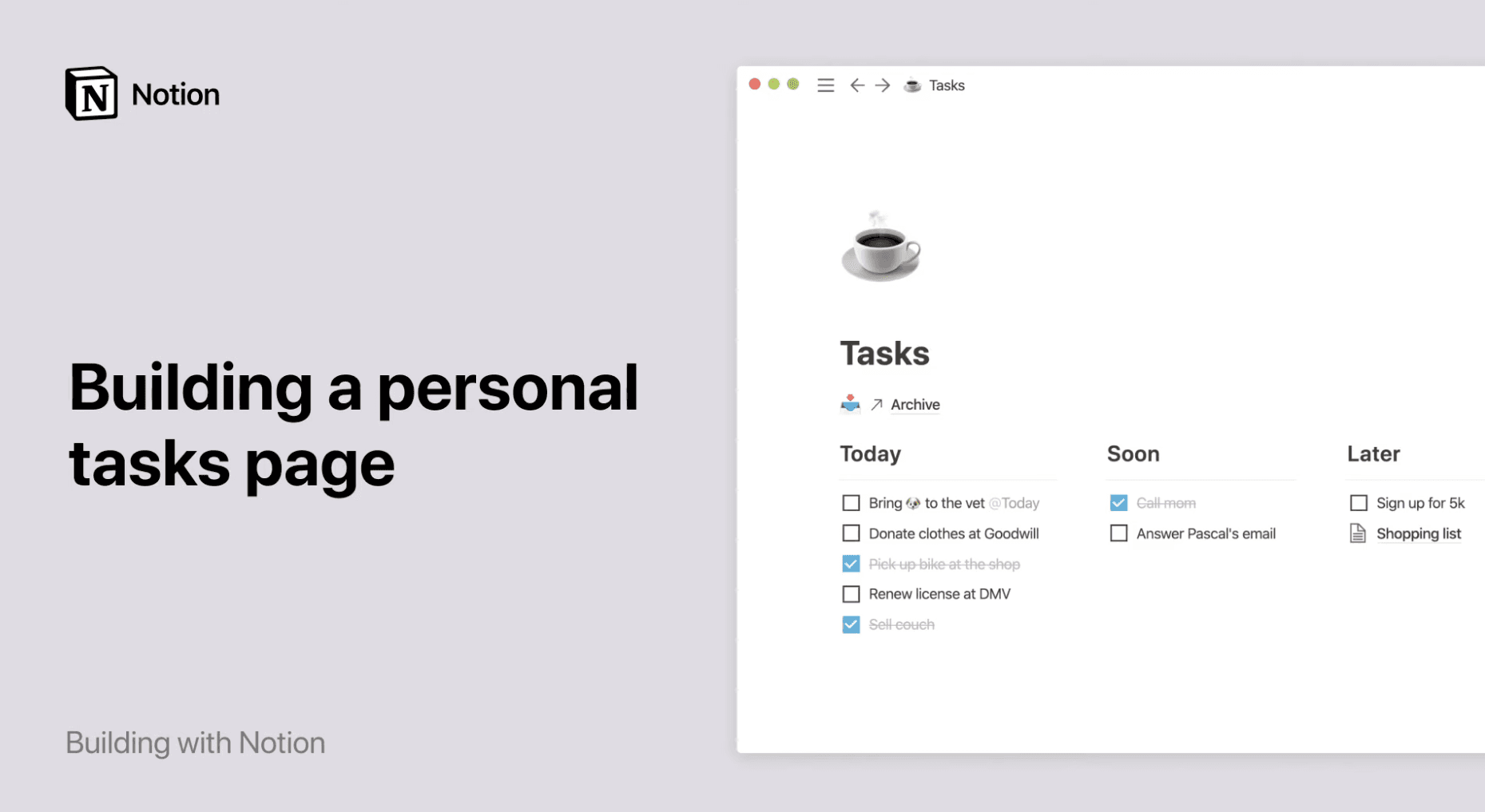 A screenshot of a daily planner with a to-do list.