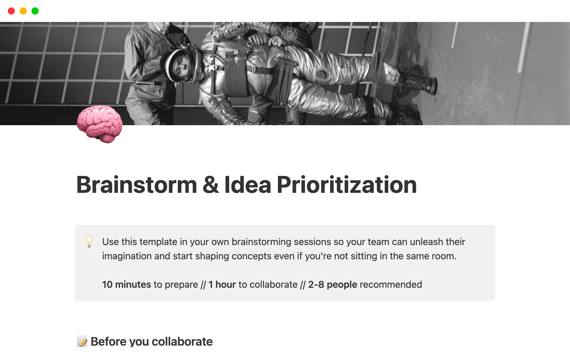 Rock your next brainstorming session with Notion