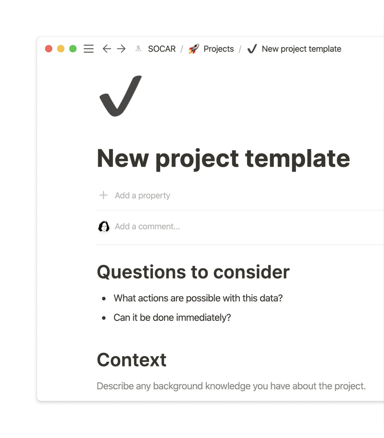 Socar project template