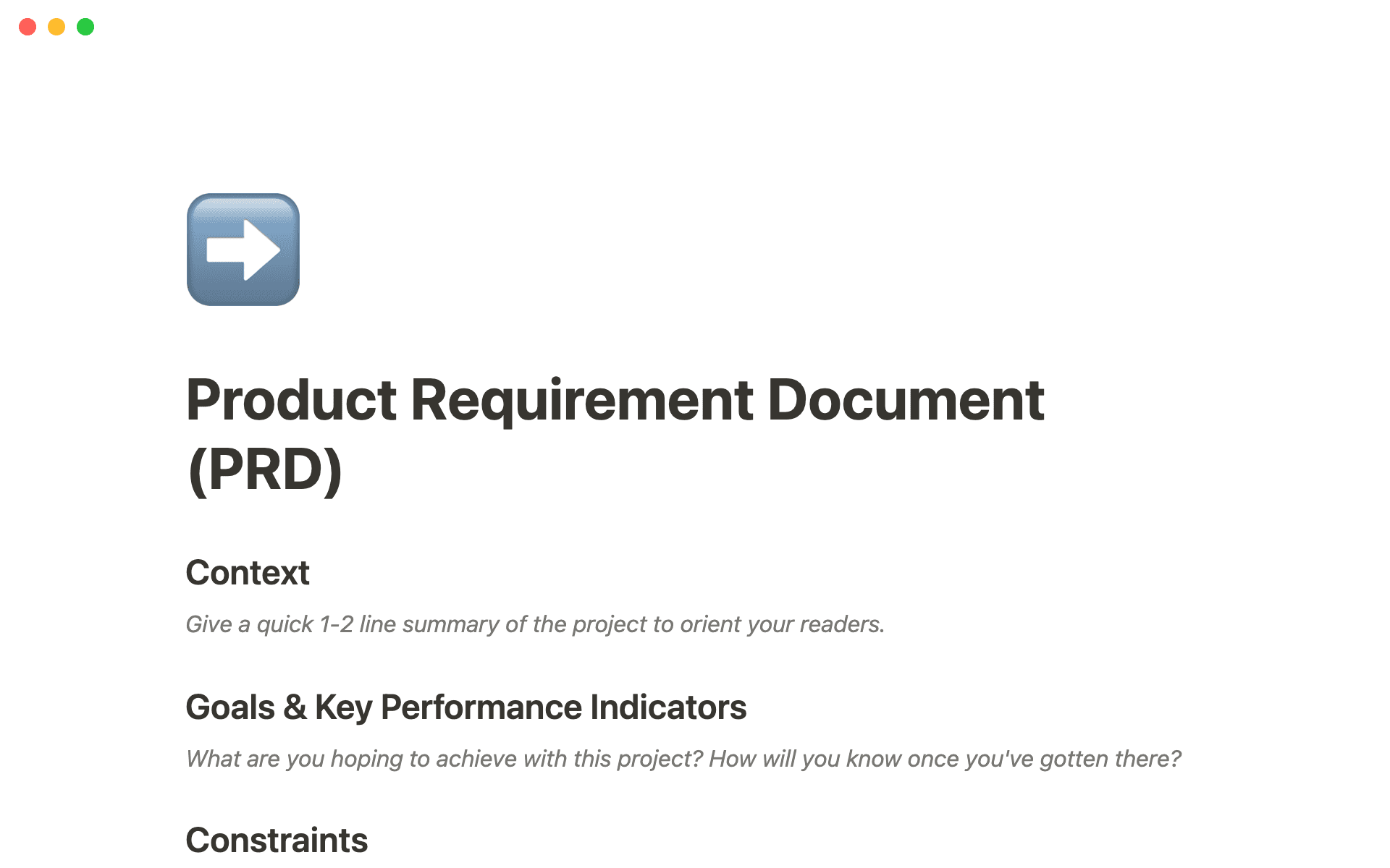 Product Requirements Document