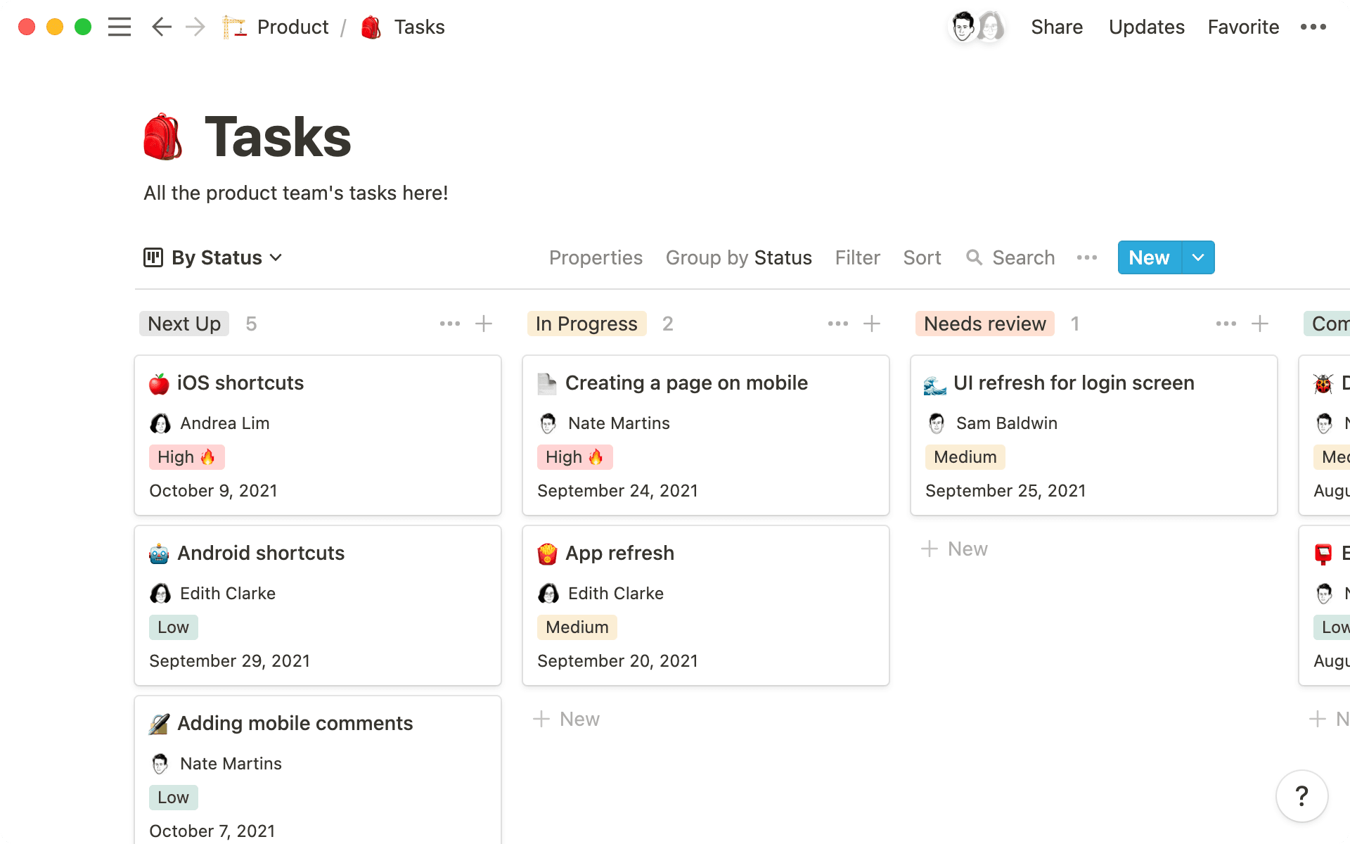 Task list template hero