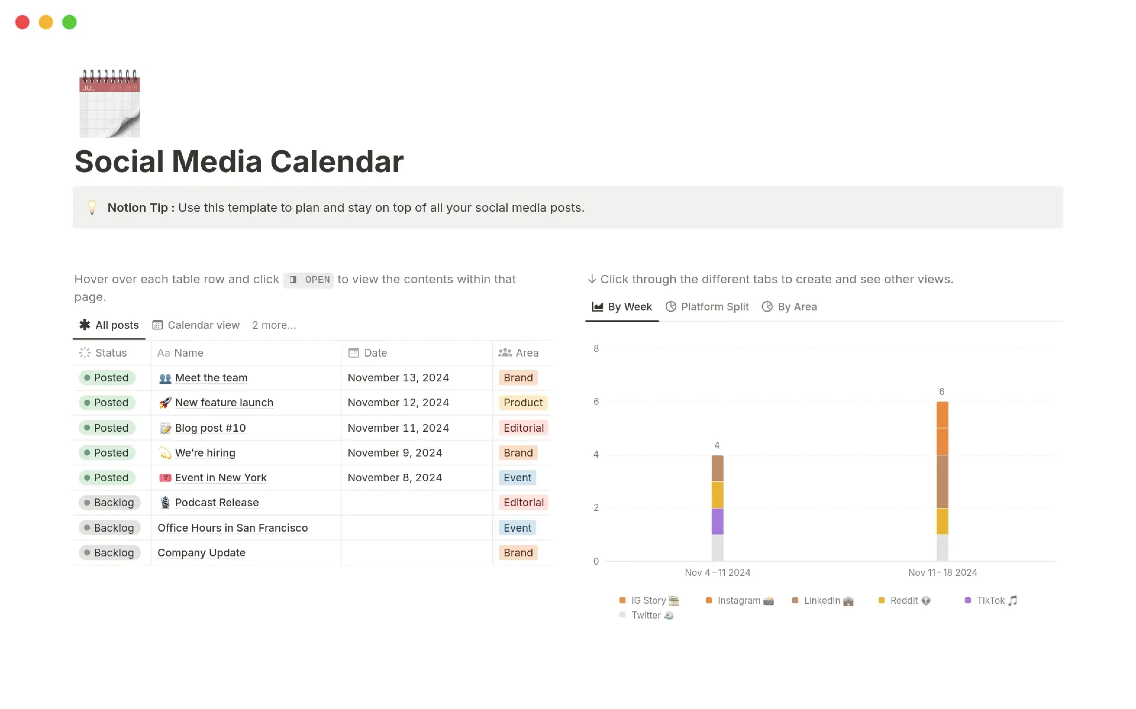 Partnerships CRM template