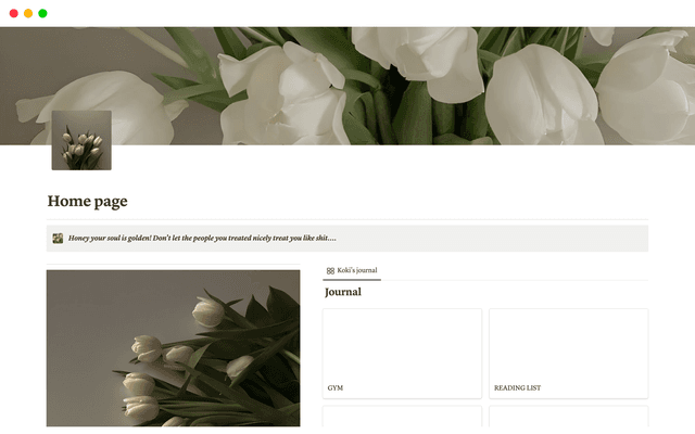 Home page