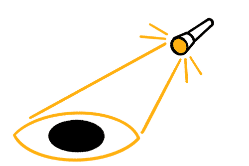 Flashlight eye