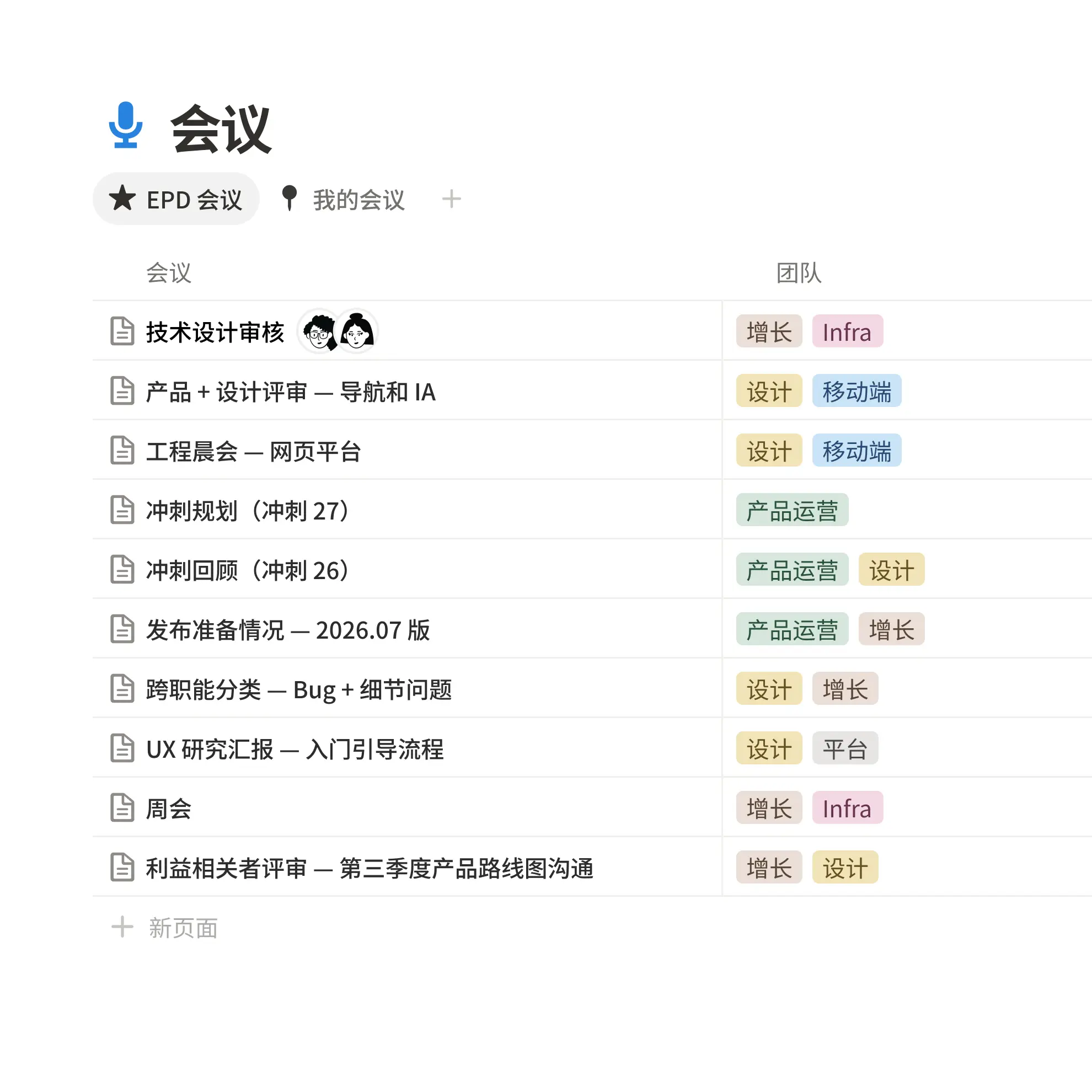 Notion 桌面端操作界面