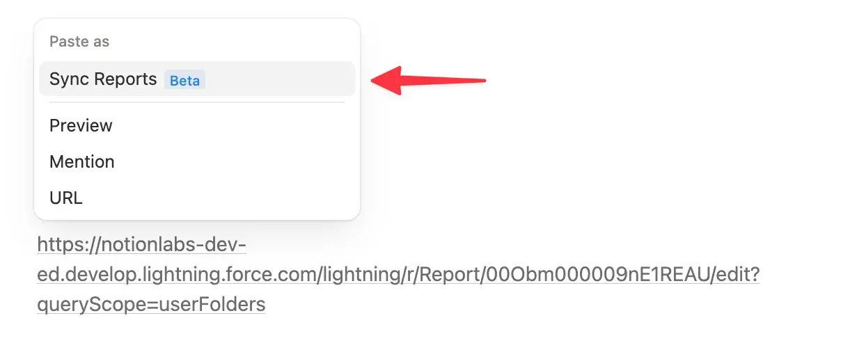 hc:ページ内のSalesforceレポートを同期