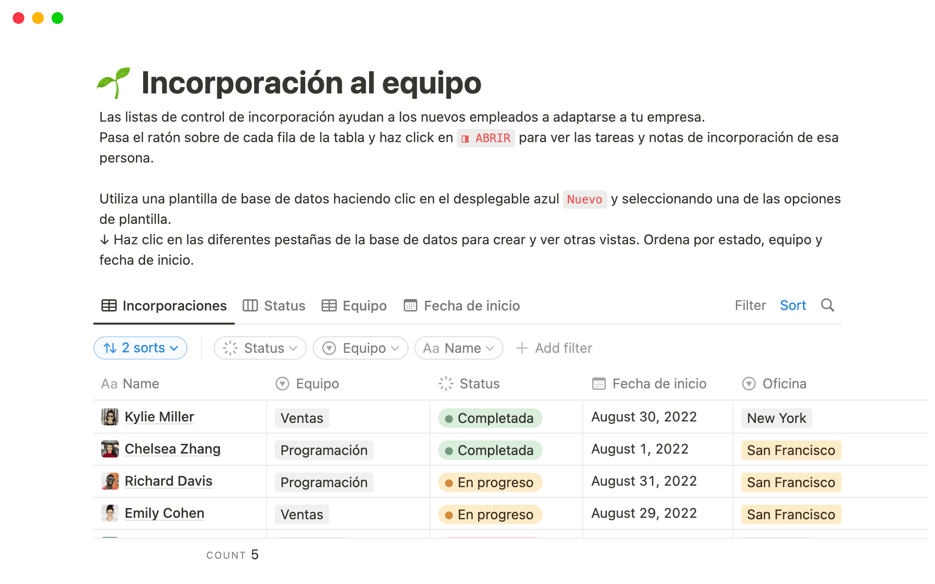 Create databases for your people directory and more.