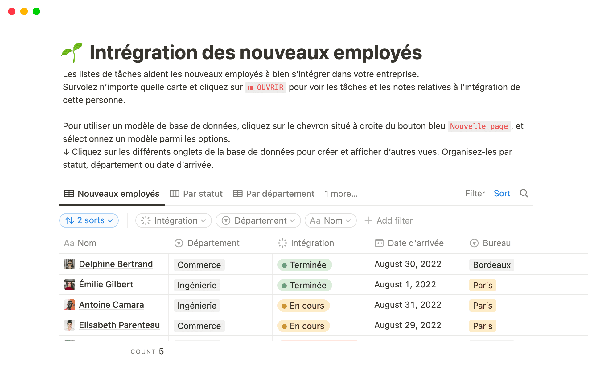 Create databases for your people directory and more.