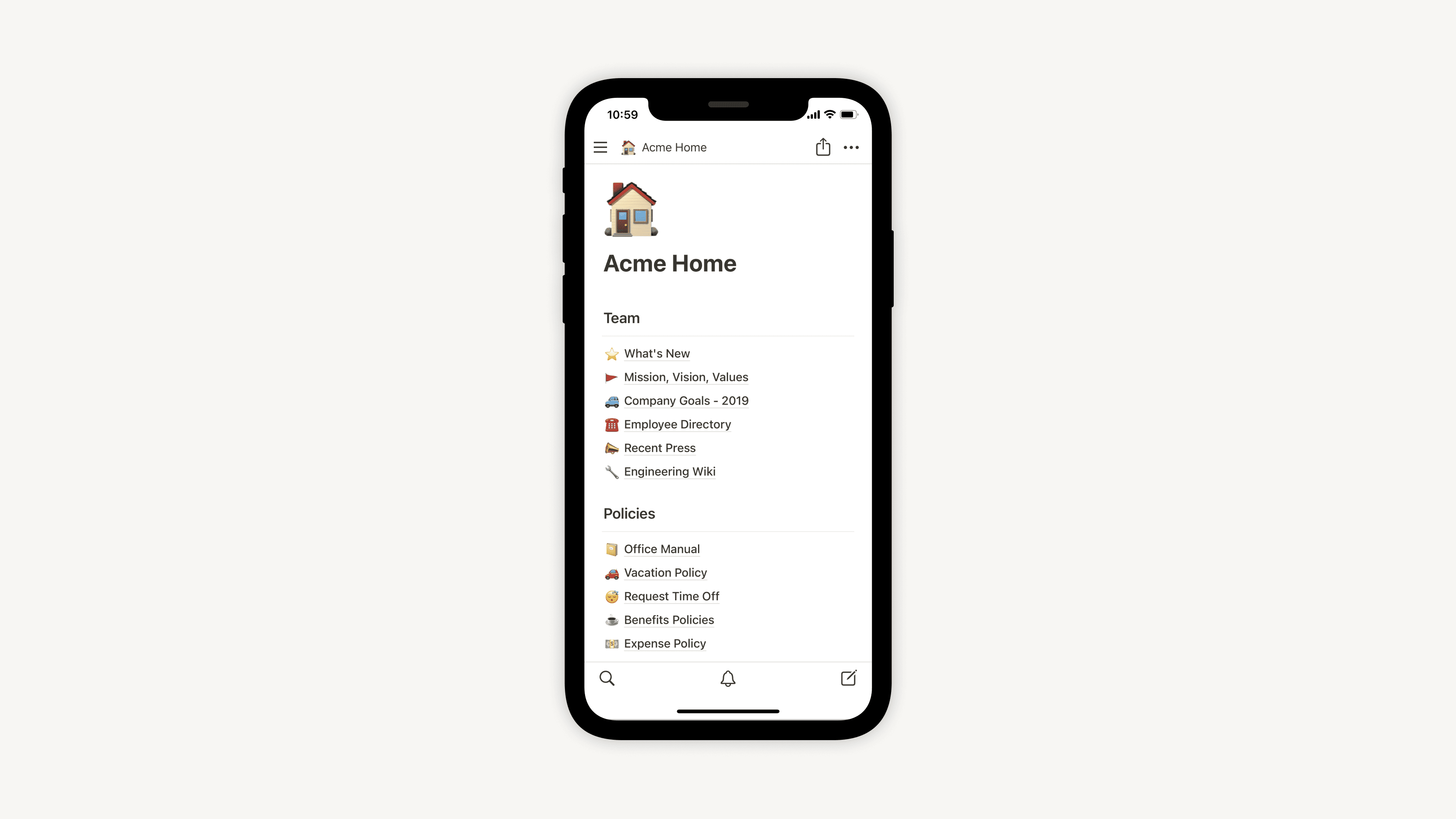 Notion sur mobile ─ bannière