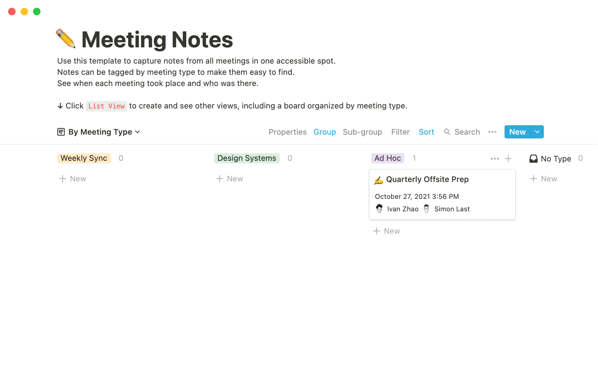 Write and share detailed meeting notes so nothing slips through the cracks