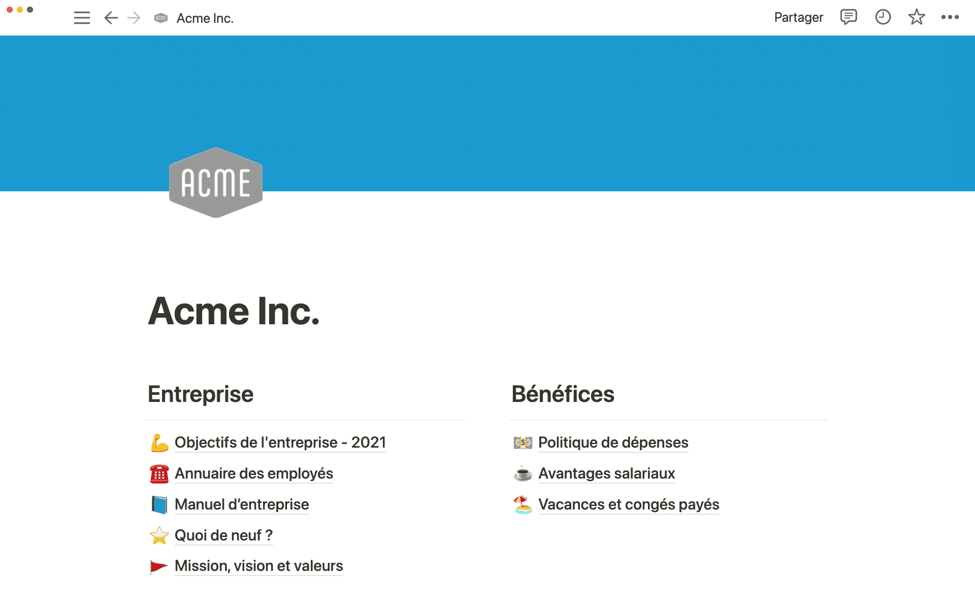 Connect your team with a customized homepage.