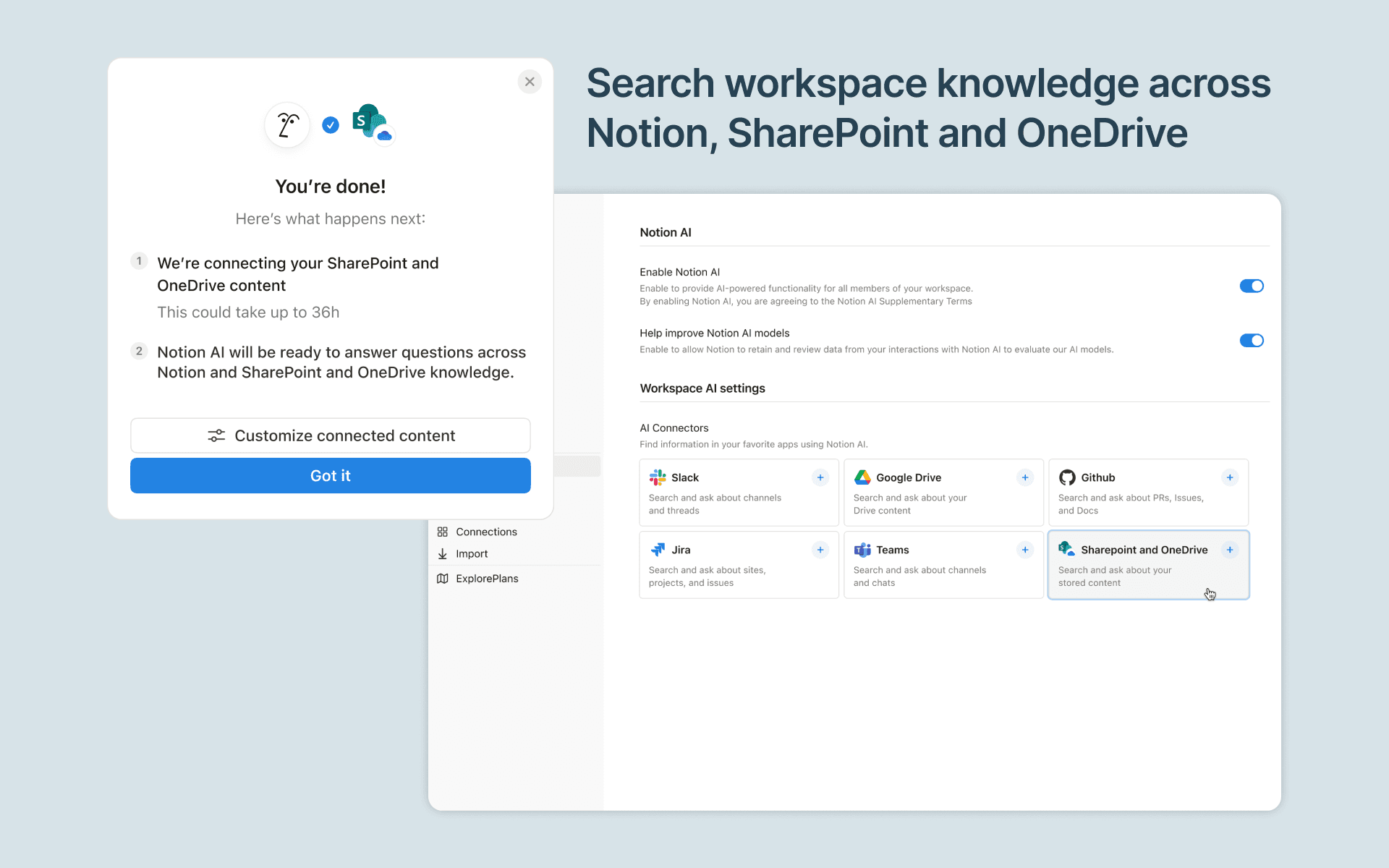 Notion AI Connector for SharePoint and OneDrive Integrations | Connect ...