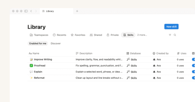 How to scale skills across your Notion workspace